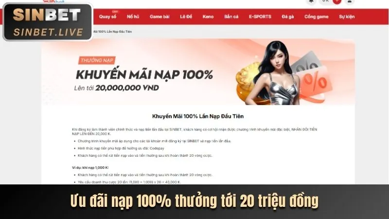 Các khuyến mãi hấp dẫn tại Thabet77